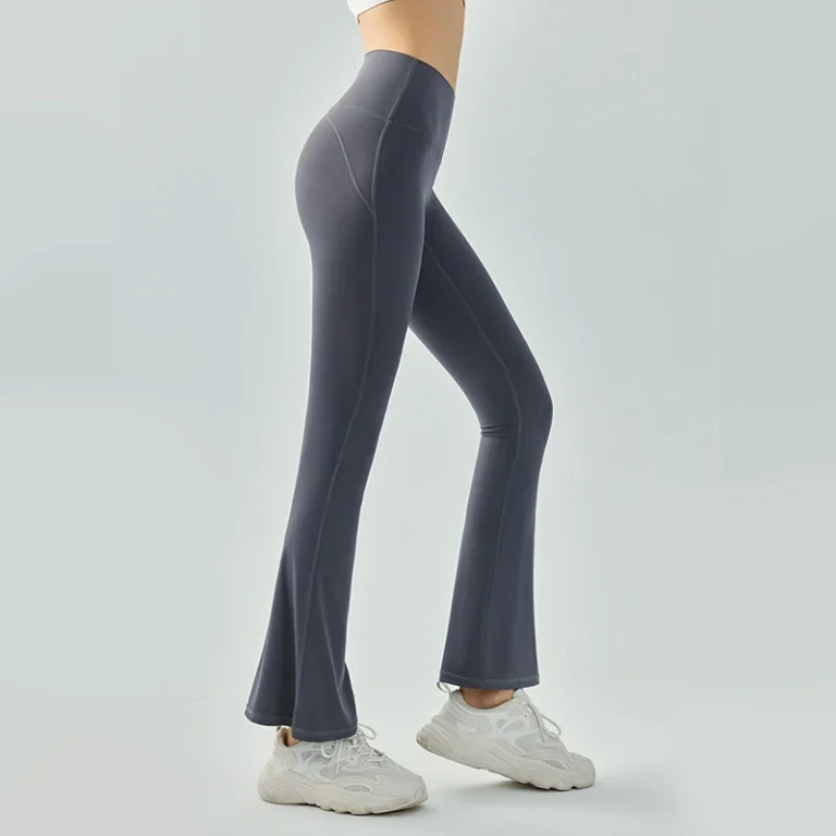 INLUMINE New Style Yoga Bell-Bottom Pants Women High-Waisted Hip-Lifting Flared Leggings Sports Street Wear Wide-Leg Trousers 4