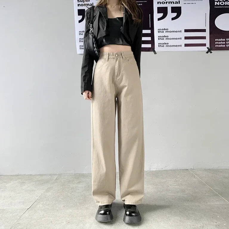 ZOENOVA Straight Leg Jeans For Women High Waist 2022 Trend Denim Pants Mom Jean Baggy Pants Casual Comfort Trousers Oversize 4