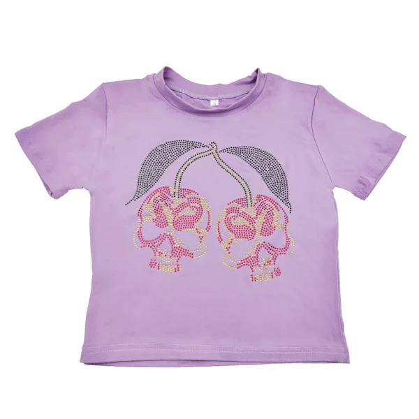 Y2K clothes 2000s Vintage Harajuku Fairy grunge Short Top women's T-shirts Rhinestones Goth Skull Baby Tees E-girl EMO Crop Tops 3