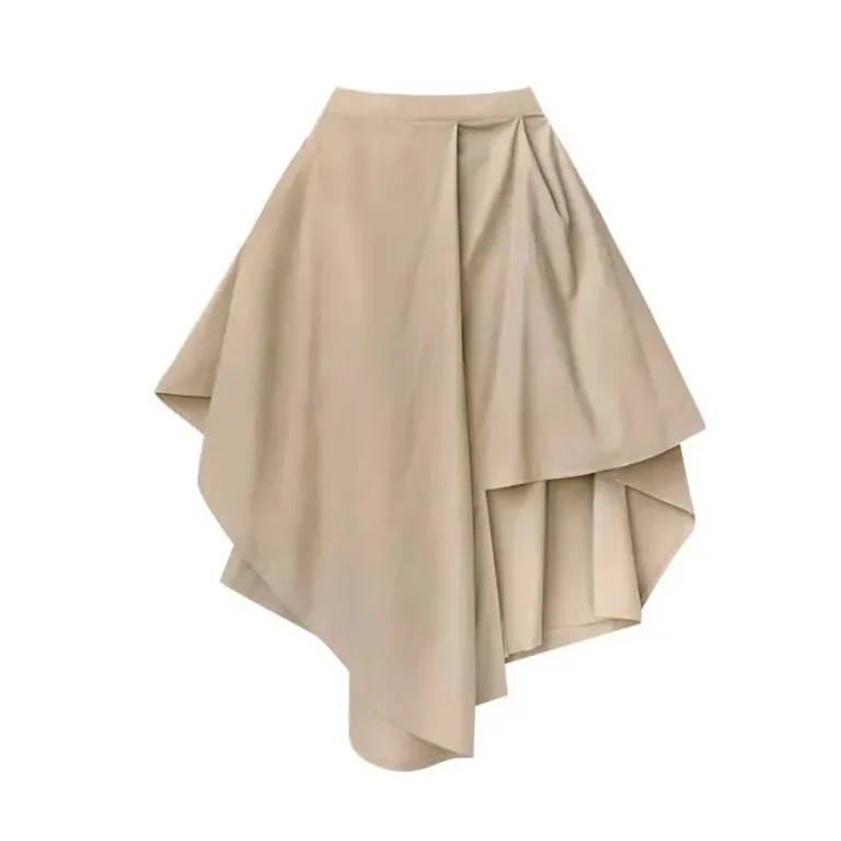 Japanese Gothic Irregular High-Waist Pleated Skirt Pants Women Black Harajuku Punk Cargo Skirt Summer Vintage Clothing Long Saia 6