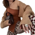 Women Knit Bolero Fall Spring Crochet Shrug Top Y2K Long Sleeve Cropped Cardigan Sweater for Downtown Girl Streetwear 5
