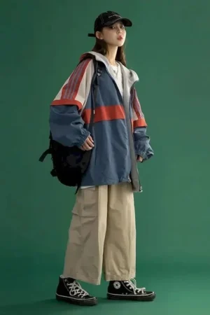Women Thin All-match Japanese Bf Style Jackets  Female Casual Outwear Both Sides Spring Autumn New Korean Loose Windbreaker 2