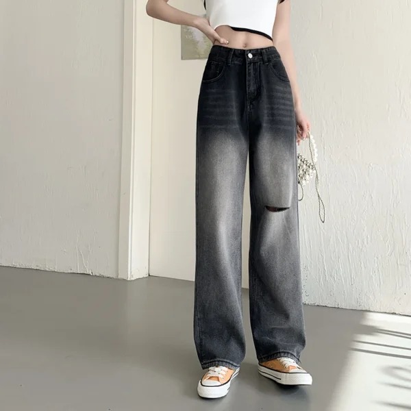 Baggy Jeans Woman Wide Pants Cowboy Pants for Women Clothing Y2k Jeans Women's Clothing High Waisted Jeans Woman Clothes 3