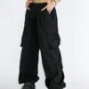 Zoki Streetwear Harajuku Cargo Pants Women Korean Fashion Oversize Bf Casual Trousers Hip Hop Pockets Female Wide Leg Pants New 1
