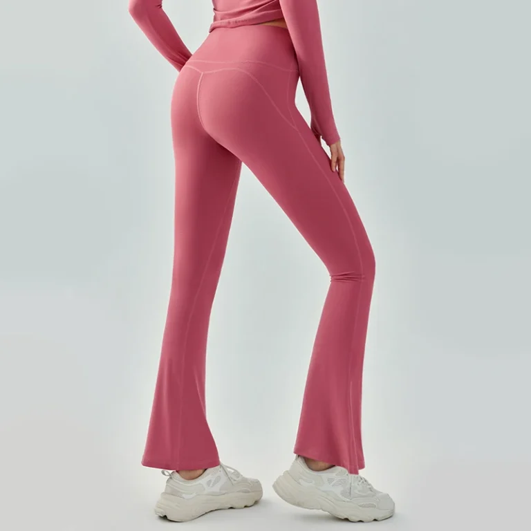 INLUMINE New Style Yoga Bell-Bottom Pants Women High-Waisted Hip-Lifting Flared Leggings Sports Street Wear Wide-Leg Trousers 2
