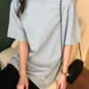 Alien Kitty 2023 New Summer T Shirt Women Soft Free Loose Hot Sale Solid Fresh Casual Natural Short Basic Shirts 9 Colors