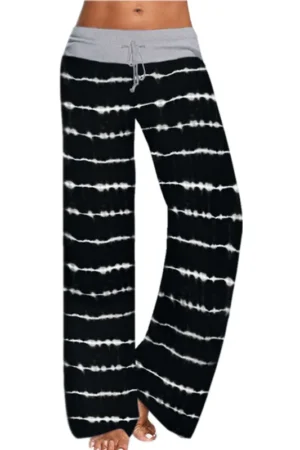 2023 Comfortable Women's Dress Pant High Waist Casual Loose Wide-leg Pants Trousers Outdoor Sports Casual Jagger Yoga Pants 1
