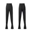 New Latin Dance Pants Women High Waist Wide Leg Black/Leopard Latin Practice Trousers Cha Cha Ballroom Dance Clothes Rumba Pants 5