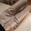 Woolen Pants Women's Harem Pencil Pants 2023 Autumn Winter High Waisted Casual Suit Pants Office Lady Women Trousers 3
