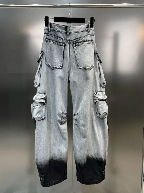 Tie-dye Baggy Denim Pants 4