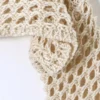 Women Crochet Knit Hollow Out Crop Top Long Sleeve Shrug Sweater Mesh Cover Ups Cardigan Streetwear Pullover Women Clothes Y2k 5