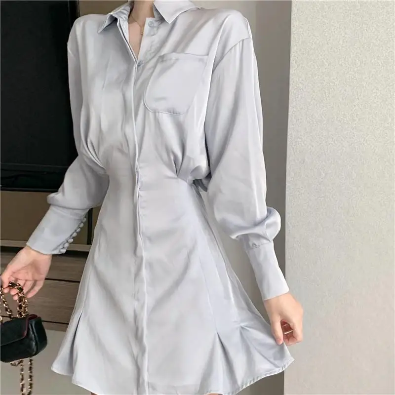 Grey-blue dress