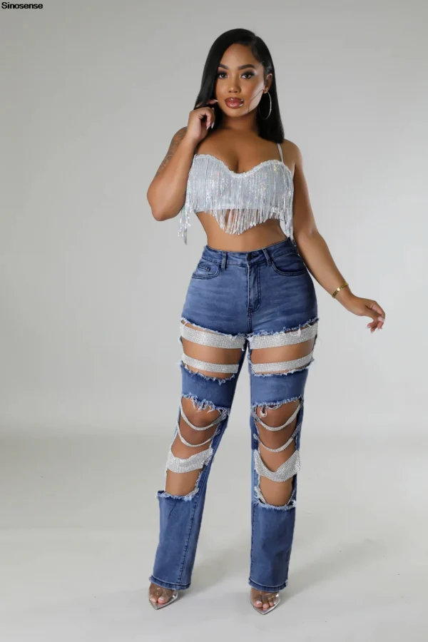 Ripped Vintage Distressed Denim Jeans 5
