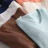 Ezsskj basic v-neck solid autumn winter Sweater Pullover Women Female Knitted sweater slim long sleeve badycon sweater cheap 2