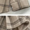 Women Shirt Plaid Oversize Blouse Female Korean Fashion Long Sleeves Shirt Tops Casual Outwear Vintage Checkered Femme Blusas 5