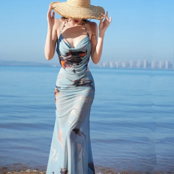 High-End Feeling Spa Swimsuit Women's Separate Bikini Set Korean Sexy Internet Celebrity Style Beach Vacation Swimwear 4
