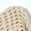 Women Crochet Knit Hollow Out Crop Top Long Sleeve Shrug Sweater Mesh Cover Ups Cardigan Streetwear Pullover Women Clothes Y2k 6