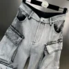 Tie-dye Baggy Denim Pants 2