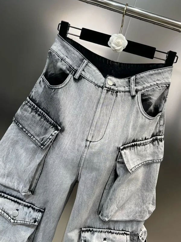 Tie-dye Baggy Denim Pants 2
