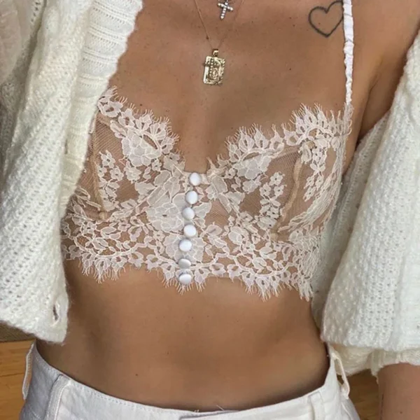 2020 summer whte black sexy lace tops