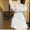 Elegant Mini Shirt Dress Women Korean One Piece Office Lady High Waist Party Dress Y2K Bodycon Dress Vintage Casual Shirt Dress 5