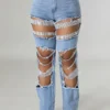 Ripped Vintage Distressed Denim Jeans