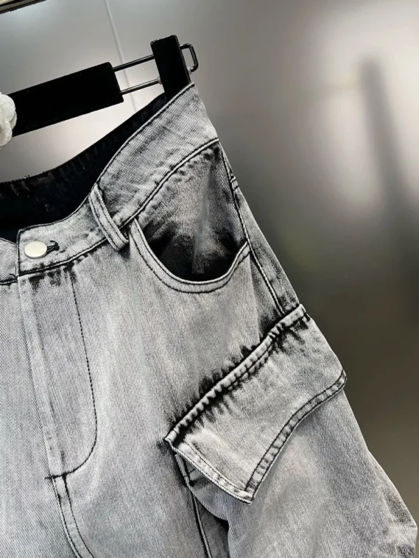 Tie-dye Baggy Denim Pants 6
