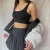 Pleated High Waist Mini Skirt Women Sexy Tennis Skirt Ladies Korean Style Summer Unif Mini skirt Y2k Egirl Hot Skirt 2020 5
