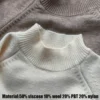 Women Mock Neck Pullovers Sweater High Quality Oversized Jumper Split Fall Winter Clothes Beige Purple Green 8 Colors  C-114 5