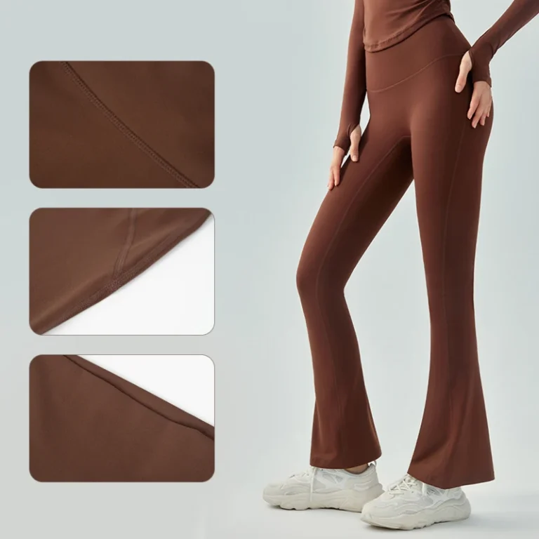 INLUMINE New Style Yoga Bell-Bottom Pants Women High-Waisted Hip-Lifting Flared Leggings Sports Street Wear Wide-Leg Trousers 5