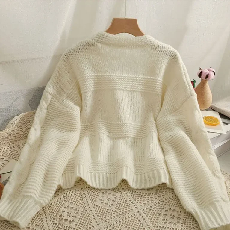 Strawberry Knitted Loose Warm Sweater 3