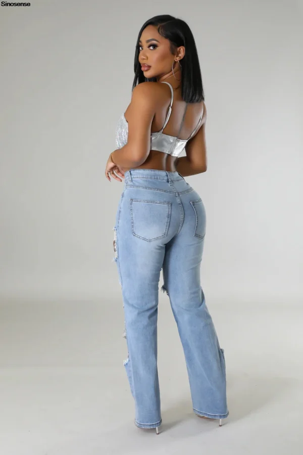 Ripped Vintage Distressed Denim Jeans 3