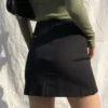 Skirts Women Black Split Office Ladies   High Waist Elegant Slim Mini Skirt Student Trendy Simple 4