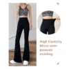 Flare Leggings Yoga Pants Women High Waist Wide Leg Pants Women Gym Sports Black Flared Pant Plus Size Dance Trousers 2023 New