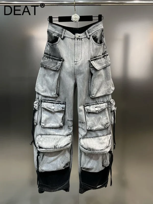 Tie-dye Baggy Denim Pants
