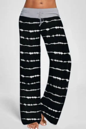 2023 Comfortable Women's Dress Pant High Waist Casual Loose Wide-leg Pants Trousers Outdoor Sports Casual Jagger Yoga Pants 2