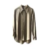 QOERLIN Coffee Blouse Women Spring Autumn Casual Solid Color Long Sleeve Shirt Women Korean Loose Shirt OL Style Workwear S-XL 3