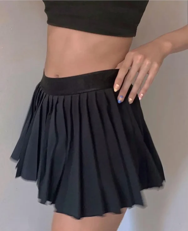Pleated High Waist Mini Skirt Women Sexy Tennis Skirt Ladies Korean Style Summer Unif Mini skirt Y2k Egirl Hot Skirt 2020 4