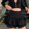 AltGoth Streetwear Mall Goth Skirt Women Harajuku Y2k E-girl High Waist Bandage Mini Skirt Dark Gothic Punk Emo Alt Club Wear 4