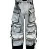 Tie-dye Baggy Denim Pants 5