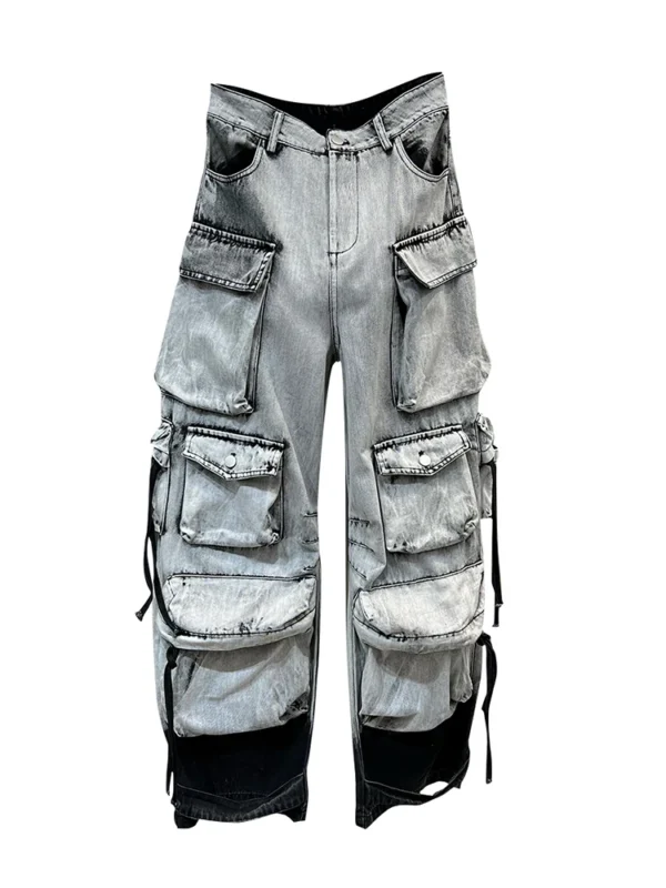 Tie-dye Baggy Denim Pants 5