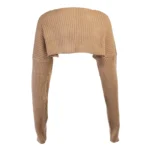 Women Knit Bolero Fall Spring Crochet Shrug Top Y2K Long Sleeve Cropped Cardigan Sweater for Downtown Girl Streetwear 3