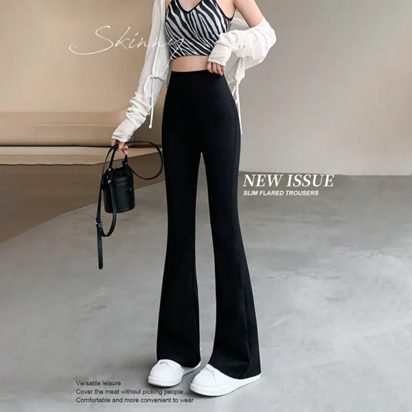 Flare Leggings Yoga Pants Women High Waist Wide Leg Pants Women Gym Sports Black Flared Pant Plus Size Dance Trousers 2023 New 3
