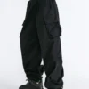 Zoki Streetwear Harajuku Cargo Pants Women Korean Fashion Oversize Bf Casual Trousers Hip Hop Pockets Female Wide Leg Pants New 2