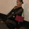 Articat Mesh See Through Women Dress Sexy 3 Piece Set Elegant Fashion Female Clothing Casual Slim Camisole Black Bodycon Skirts 4