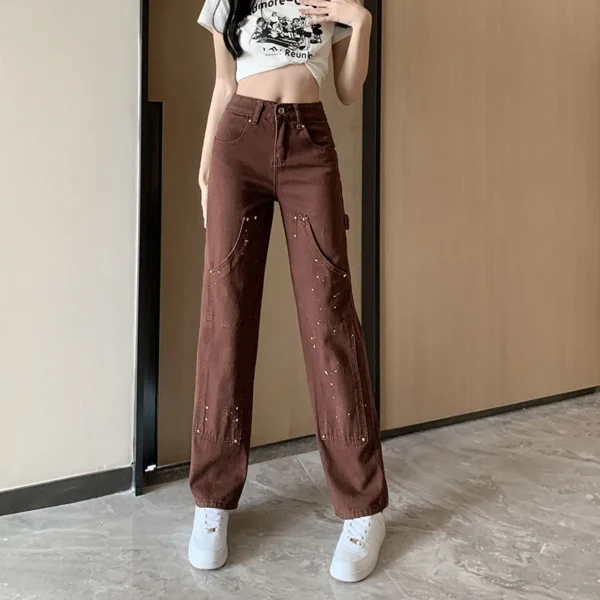 Baggy Jeans Woman Wide Pants Cowboy Pants for Women Clothing Y2k Jeans Women's Clothing High Waisted Jeans Woman Clothes 4