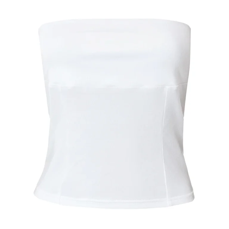 Xingqing y2k Strapless Corset Tops Summer White Off Shoulder Tanks Women Sleeveless Tube Top Sexy Skinny Fit Bustier Clothes 3