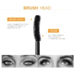 3D Mascara Lengthening Black Lash Eyelash Extension Eye Lashes Brush Beauty Makeup Long-wearing Gold Color Mascara 4