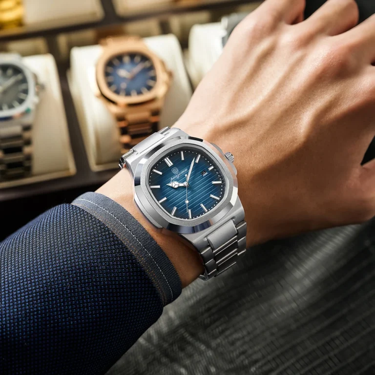 Men Quartz Watch Luxury Waterproof Date Week Luminous Wristwatch Stainless Steel Men's Watches 5