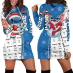 New Disney Stitch Hoodie Dress Sweater Fashion Disney Dress Sweatshirt Dress 3d Allover Printed Y2k Hoodie 5